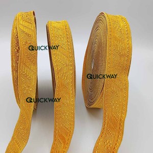 Nhà máy vàng Mylar Braid Vàng <span class=keywords><strong>TRIM</strong></span> cho đồng phục Nhà thờ vestment ưa thích trang phục Jacquard galloon Phụng Vụ tresse sequin vải - Product Image 6
