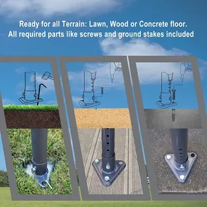 Nowensol เต็นท์คลุมหลังคารถแบบพกพา10x20ft สำหรับงานหนักพร้อมผนังและประตูที่ถอดออกได้ที่พักอาศัยท่ารถแบบพกพาสำหรับการตั้งแคมป์กลางแจ้ง - Product Image 4