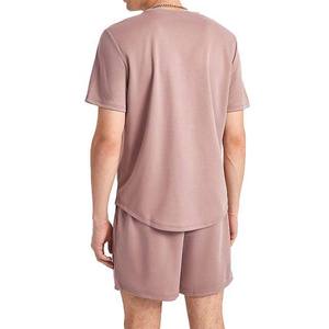 Conjunto deportivo de verano para hombre, camiseta de manga corta y pantalones cortos, conjunto de dos piezas, conjunto corto transpirable para hombre - Product Image 2