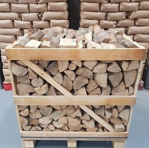 Leña de Roble de Alta Calidad, Seca en Horno, 100% Partida, en Sacos/Paletas, 7% de Humedad MÁXIMA, Opciones de Varias Longitudes - Product Image 1