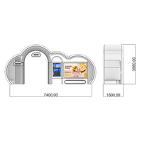 Abri de bus moderne avec écran numérique couleur haute luminosité, panneau LED en aluminium pour station de bus, boîte lumineuse solaire personnalisée avec WIFI