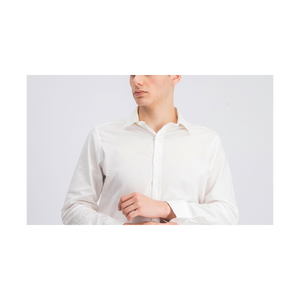 Camicia Elegante da Uomo Bar III Slim-Fit in Popeline Elasticizzato Antipiega Casual Bianca Taglie XL 2XL 3XL 6XL 15X32-33 - Product Image 2