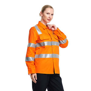 High visibility strip safety jacket long <b>sleeve</b> <b>protective</b> workwear OEM ODM - Product Image 4