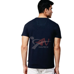 T-shirt pour homme en coton 100% en gros, coupe décontractée, imprimé, pour une utilisation en plein air et en salle de sport, personnalisable, anti-UV, séchage rapide - Product Image 4
