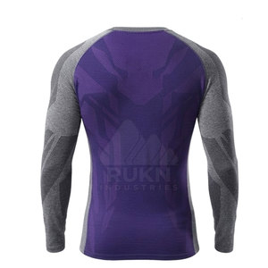 New Season <b>Men</b> Compression <b>Shirt</b> Long Sleeve Athletic Sportswear Quick Dry <b>Stretch</b> Fit Eco-Friendly Spandex/Polyester Workout - Product Image 6