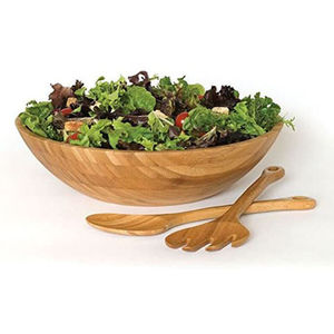 Bol en bois naturel avec écorce d'arbre, bol en bois de manguier massif pour salade, légumes et fruits, bord en écorce, long bol en bois par FWE - Product Image 4