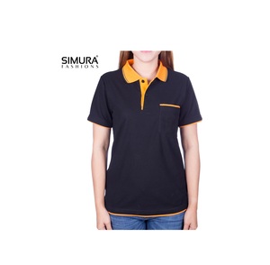 <b>Polo</b> <b>Neck</b> Women's <b>Polo</b> Shirts from Bangladesh Wholesale Cheap Price Custom Logo Short Sleeve Blank OEM 100% Cotton Plus Size - Product Image 1