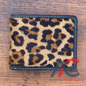New Design Leather <b>Wallet</b> Animal Cowhide Leather Print Men's <b>Wallet</b> Leopard Fur Card <b>Holder</b> Hot Sale Cash Gift for Him - Product Image 1