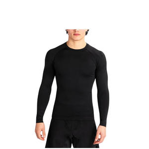 Camiseta de Compresión de Manga Larga para Hombre, Transpirable, de Secado Rápido, Ecológica, Anti-UV, de Spandex/Poliéster, Marca Personalizada OEM ODM - Product Image 1