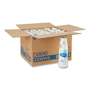 Gobelets en papier Dixie Pathways 8 oz 25/boîte 20 boîtes/carton 500 gobelets (2338WS) - Product Image 4