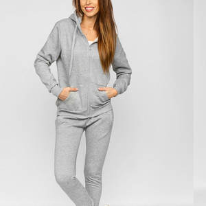 ชุดวอร์มผู้หญิงคุณภาพสูงแบบสั่งทำพิเศษสำหรับฤดูหนาว ผ้าฝ้ายหนานุ่ม ระบายอากาศได้ดี มีไซส์ใหญ่ - Product Image 1