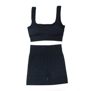 Ropa de entrenamiento sin mangas de cintura alta, ropa deportiva para gimnasio, ropa de Fitness para mujer, conjunto de Yoga - Product Image 3