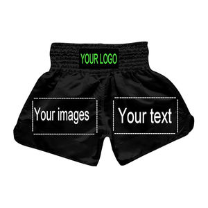 กางเกงมวยไทยสั่งทำขายส่ง ปักโลโก้ได้ กางเกงมวยไทยผ้าซาตินสำหรับทุกเพศ - Product Image 1