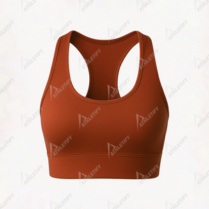 Sujetador deportivo Racerback para mujer Alto soporte para gimnasio Yoga Correr Cómodo Transpirable Absorbe la humedad Cobertura completa Activewear. - Product Image 3