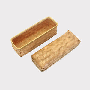 Fábrica de Vietnam, venta al por mayor, superventas, cesta tejida de bambú hecha a mano, bandejas de almacenamiento plegables coloridas, almacenamiento alto para cocina y hogar - Product Image 2