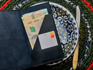 ที่ใส่เครื่องหนังสำหรับผลิตภัณฑ์โรงแรมที่ใส่ใบเสร็จที่ทำจากหนังสำหรับร้านอาหาร LBH-0011เช็คของแขกตามสั่ง - Product Image 4