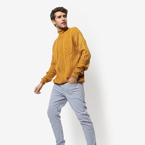Pull pour homme à manches longues de qualité supérieure haute performance, cardigan surdimensionné sur mesure, tricoté 100% coton, adultes, garçons - Product Image 6