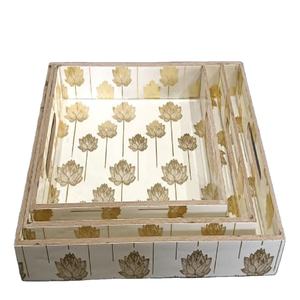 Rabeh ถาดตกแต่งเครื่องใช้ในครัวทำมือมีช่อง MDF มาตรฐาน - Product Image 5