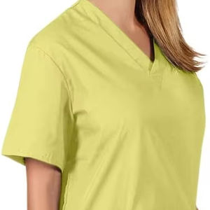 Uniformes médicaux à manches courtes vêtements uniformes infirmière femmes tissu gommages pantalons d'allaitement uniformes médicaux élastiques - Product Image 4