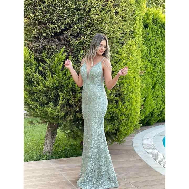 Stars Women's Embroidered Lurex Fabric Stone Embroidered Evening Dress My3266 3266