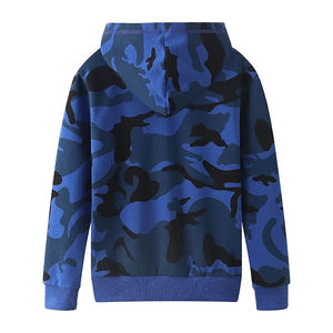 Sweat à capuche neutre à fermeture éclair, coupe classique, intérieur doux au toucher, manches souples, respirant, couche intermédiaire, hiver, 100% coton - Product Image 6