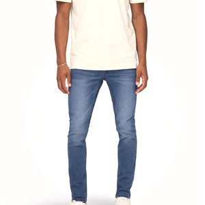 กางเกงผ้ายีนส์สำหรับผู้ชายกางเกงเดนิมระบายอากาศได้ดีสวมใส่สบายดีไซน์ใหม่ล่าสุด - Product Image 1