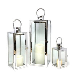 Vente en gros de bougeoirs classiques en acier inoxydable pour décorations pour la maison et l'extérieur - Product Image 5