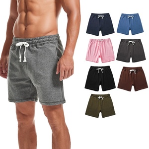 Algodón French Terry Venta al por mayor Correr Entrenamiento Transpirable Elástico Verano Playa Pantalones cortos Athletic Gym Hombres Board Shorts DDP Envío - Product Image 2