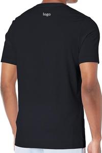 T-shirts pour hommes Modèle personnalisable léger 100% coton avec motif solide Grandes tailles Lavage en machine Bangladesh - Product Image 3