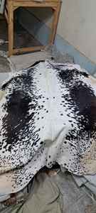 Handmade Women's Cowhide Leather Autumn/Winter Jacket <b>Fabric</b> Natural <b>Cow</b> <b>Print</b> Breathable Stylish Featuring Crystal Button Nylon - Product Image 5