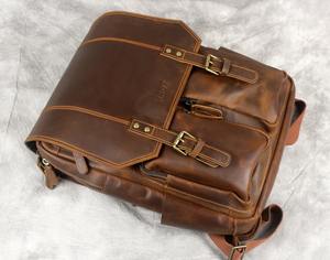 Sac à dos de luxe sac à dos en cuir personnalisé à la mode sac à dos en cuir sacs imperméables LBK-0089 d'université et d'école - Product Image 4