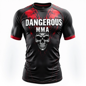 Haute qualité 100% BJJ Rash Guards respirant MMA fournisseur en gros et fabricant pour les événements de matchs d'entraînement - Product Image 5