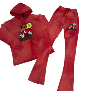 Service OEM personnalisé survêtement vintage homme, surdimensionné, délavé, streetwear pour homme, sweat à capuche personnalisé et survêtements évasés, délavés à la pierre - Product Image 5