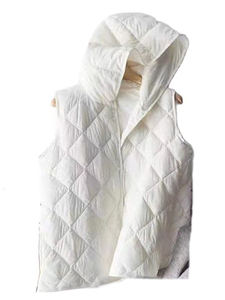 เสื้อโค้ทแขนกุดมีฟองใส่ได้ทั้งชายและหญิงแจ็กเก็ตผ้าฝ้ายให้ความอบอุ่นสำหรับผู้ชายเสื้อแจ็คเก็ตทรงพองโลโก้แบบปรับแต่งได้ - Product Image 3