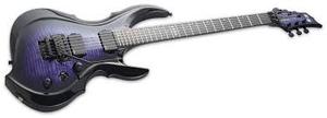 ESP E-II FRX สภาพใหม่เอี่ยม พร้อมส่งทั่วโลก รุ่น Flame Maple Top - สี Reindeer Blue - Product Image 3