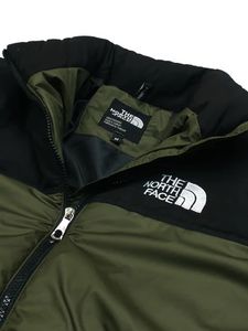 Trending North Face Chaqueta acolchada verde oliva de calidad premium para hombre para invierno Mantener caliente con diseño de logotipo personalizado - Product Image 2