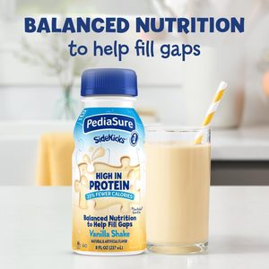 PediaSure SideKicks, shake protéiné pour enfants, avec des nutriments essentiels et des protéines à la vanille, bouteille de 8 fl oz, paquet de 24 - Product Image 3