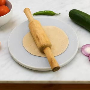 Customizable Heavy Marble <b>Rolling</b> <b>Pin</b> And Board Ideal For <b>Rolling</b> Chapati Dough Offering Stability And Consistent Thickness - Product Image 1