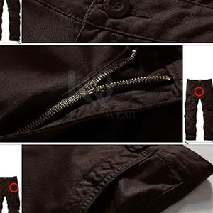Pantalon cargo léger pour homme, coupe moderne, durable, 100% coton, style décontracté, adapté à la mode de rue, à un usage quotidien et à une activité intense - Product Image 5