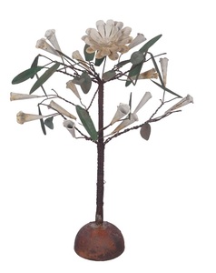 Venta al por mayor, ramo de flores galvanizado hecho a mano de bronce Vintage rústico para decoración de Navidad para el hogar de vacaciones Interior - Product Image 4