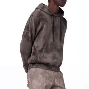 Pull à capuche pour hommes 100% coton à manches longues doublé polaire Logo personnalisé coupe confortable Style Streetwear OEM ODM - Product Image 2