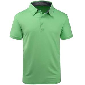 Camiseta Polo de manga corta con cuello levantado de color en blanco liso unisex de diseño al por mayor para hombre, camiseta polo con diseño de logotipo personalizado - Product Image 1