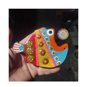 Pescado tallado en madera hecho a mano personalizado colgante de pared pez tradicional dibujado en madera hermosa decoración del hogar de Vietnam - Product Image 4