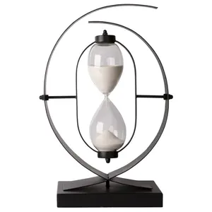 Haute vente artisanat cadeau grand vintage Antique cadre en métal sablier sablier horloge de sable pour la décoration intérieure à bas prix quantité minimale de commande - Product Image 2