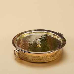 Récipient de cuisson Lagan en laiton traditionnel naturellement antiadhésif et sans produits chimiques pour une cuisine saine - Product Image 2