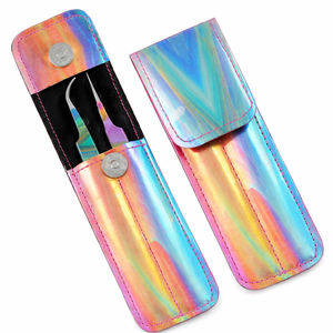 Juego de Pinzas Holográficas, Pinzas de Precisión de Acero Inoxidable, Herramienta de Belleza para Pestañas, Logotipo Personalizado, Venta al por Mayor - Product Image 1