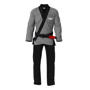 Kimono de BJJ Azul con Logotipo en la Manga Izquierda, Algodón Resistente, Unisex para Adultos, Ropa de Artes Marciales, Corte Regular, Impresión Térmica, Ligero - Product Image 5
