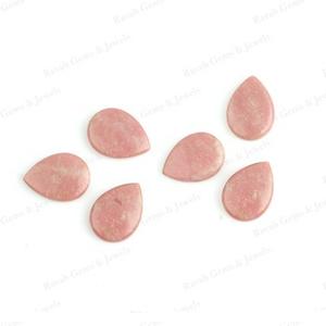 ลูกปัดพลอยสีชมพู Thulite ขนาด10X14มม. เป็นรูปหยดน้ำตาธรรมชาติอัญมณีแบบหลวมสำหรับการทำเครื่องประดับ - Product Image 5