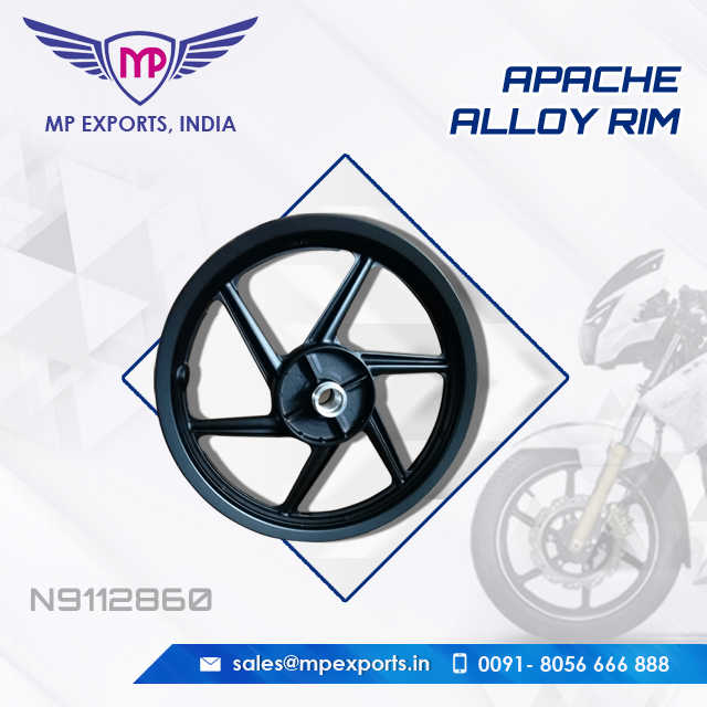 Genuine Quality Alloy Wheel for TVS Apache RTR 2W Spares Available for Sale to Colombia at Very Affordable Price
