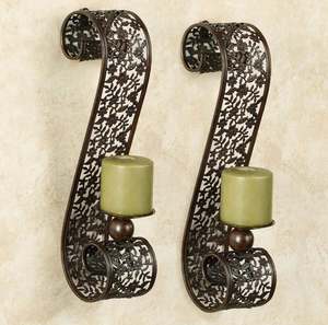 Aplique de Pared de Bronce Antiguo, Portavelas Navideño, Decoración Navideña para Interiores y Exteriores, Fiestas, Decoración de Año Nuevo, Hecho en India - Product Image 2